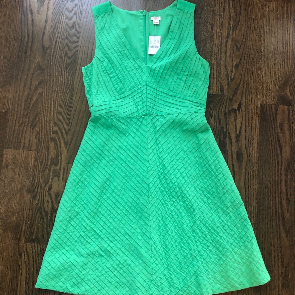 Green J. Crew Factory Sundress Size 6 NWT